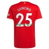 Maillot de Supporter Manchester United Jadon Sancho 25 Domicile 2021-22 Pour Homme